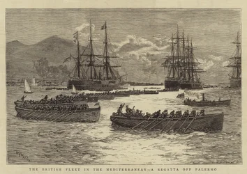 Flota brytyjska na Morzu Śródziemnym, regaty u Palermo